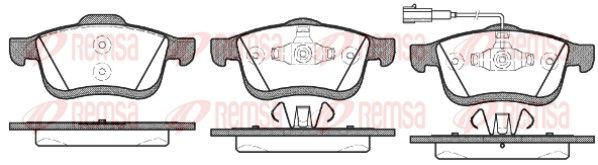 Brake Pad Set, disc brake 1183.01