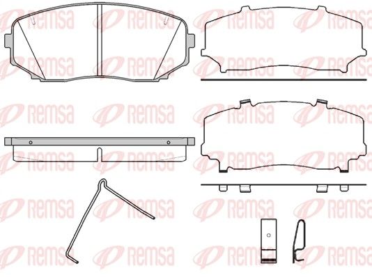 Brake Pad Set, disc brake 1267.02