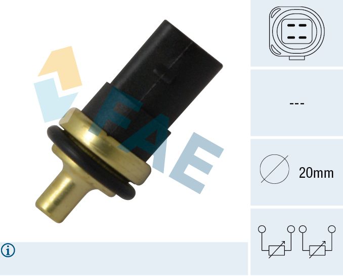 FAE 33781 - Sensor, Kühlmitteltemperatur