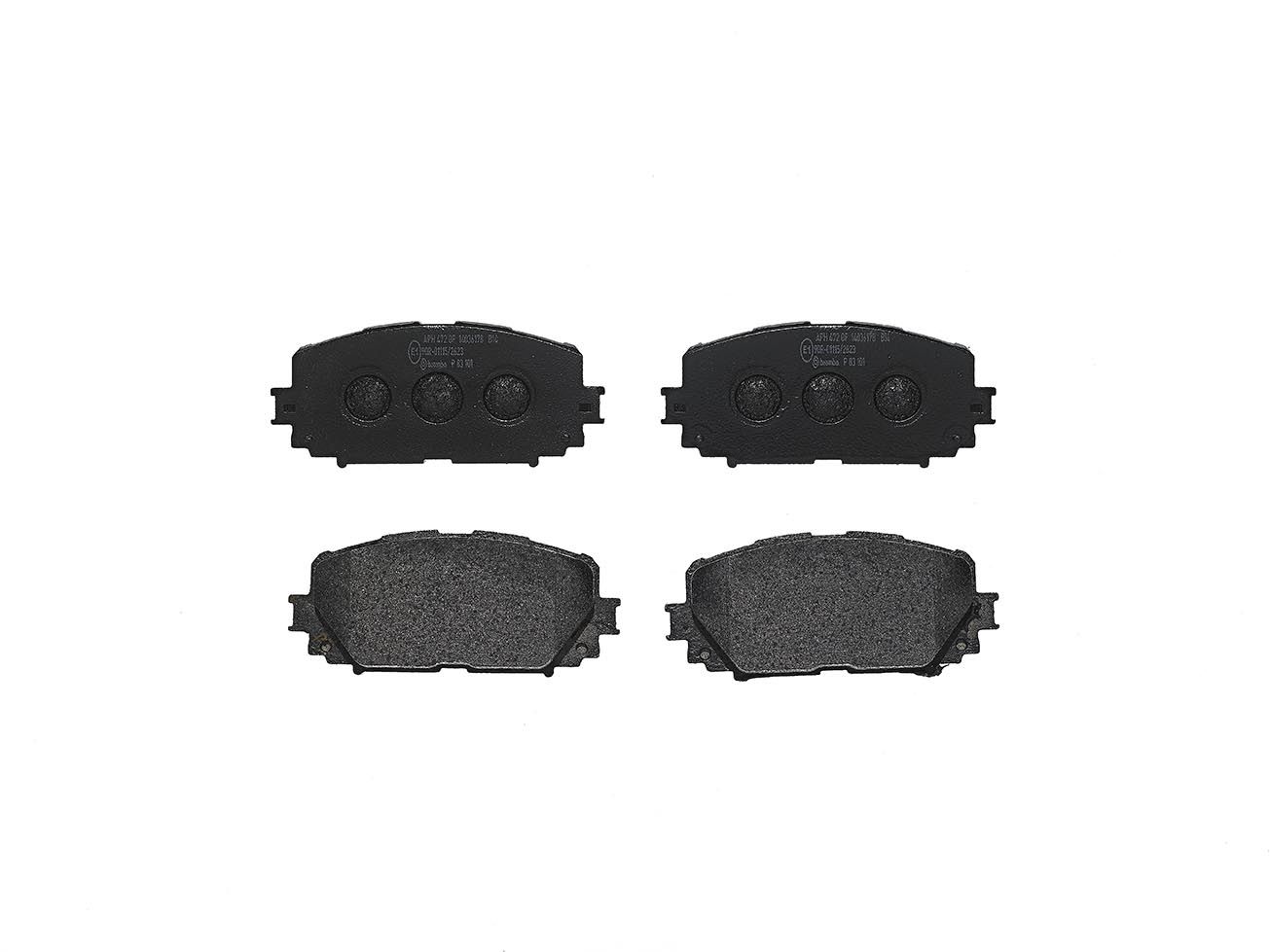 Brembo P 83 101 Bremsbelagsatz, Scheibenbremse
