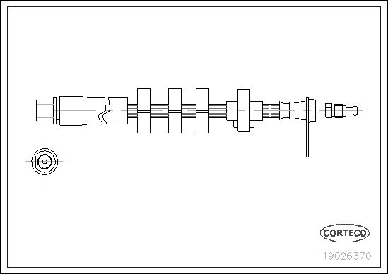 FLEXIBLE DE FREIN PEUGEOT 406  0705