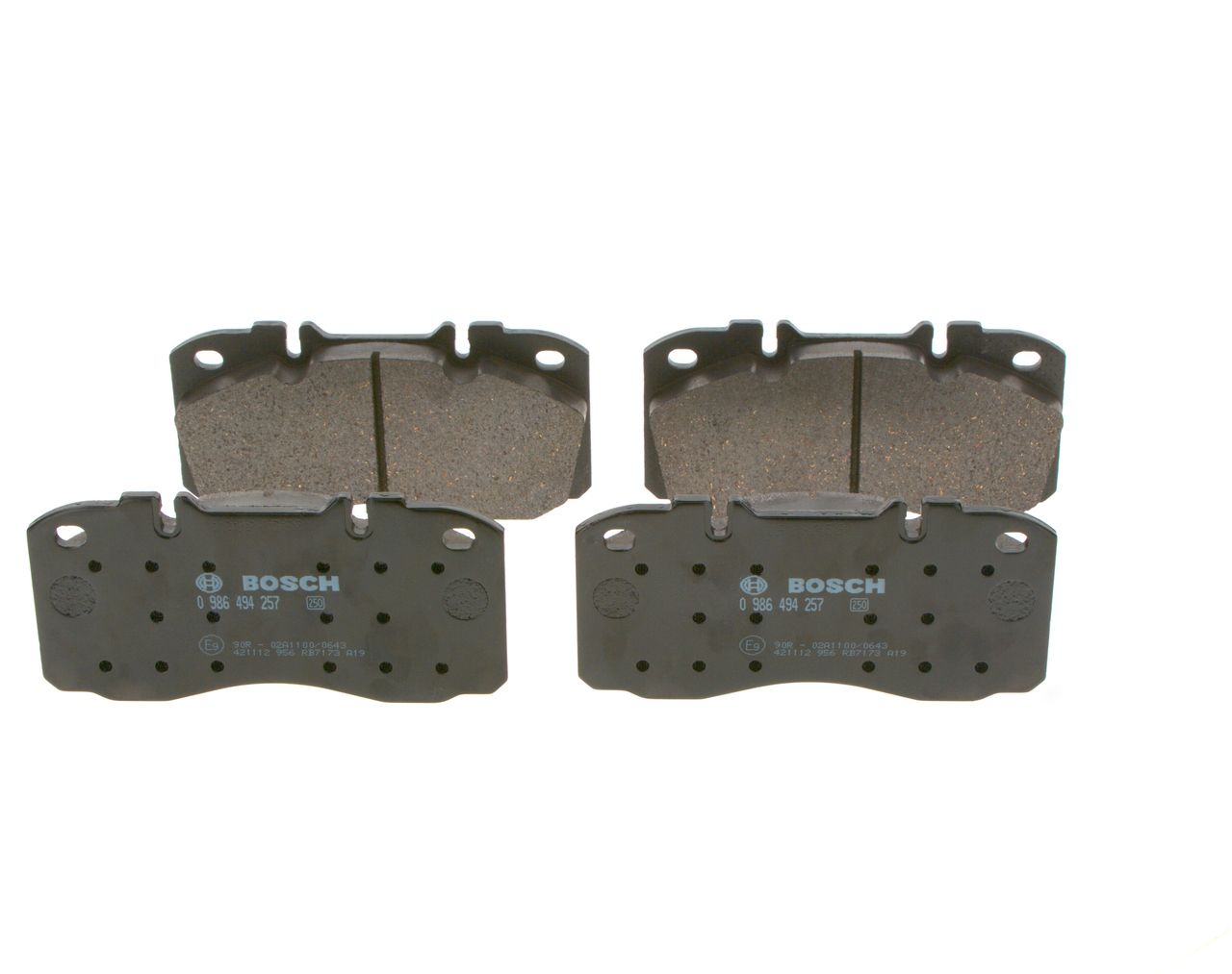 BOSCH 0 986 494 257 Brake Pad Set, disc brake