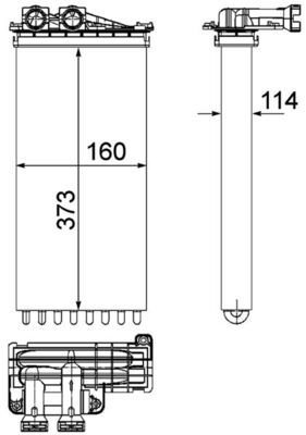 WG2180073 WILMINK GROUP Hőcserélő, belső tér fűtés