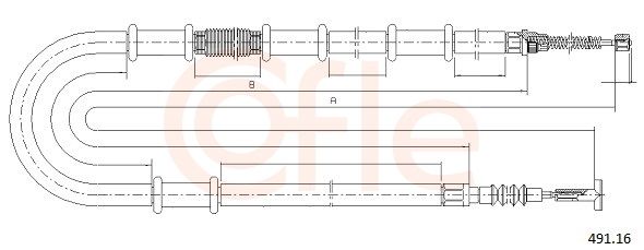 COFLE 491.16 - Seilzug, Feststellbremse