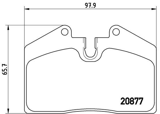 Brake Pad Set, disc brake P 85 094