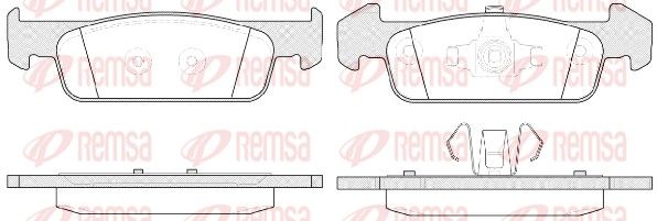 Brake Pad Set, disc brake 1540.10