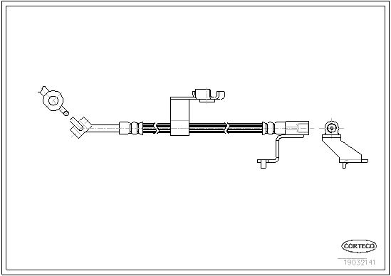 FLEXIBLE DE FREIN FORD ESCORT  0705