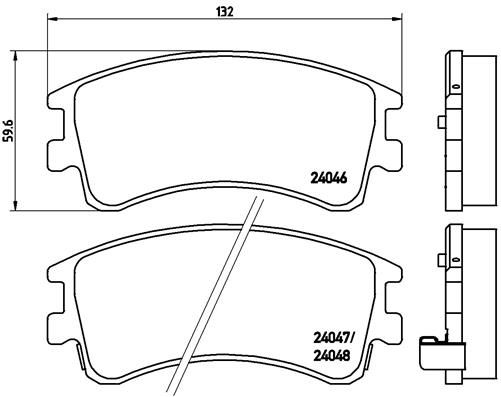 Brake Pad Set, disc brake P 49 032