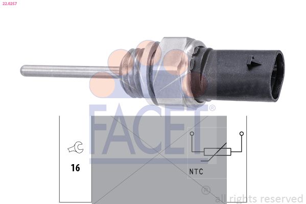 FACET 22.0257 - Sensor, Abgastemperatur