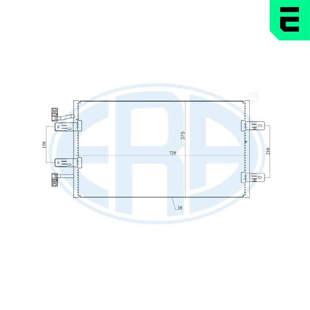 ERA 667174 - Kondensator, Klimaanlage