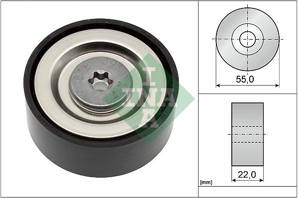 Deflection/Guide Pulley, V-ribbed belt 532 0720 10