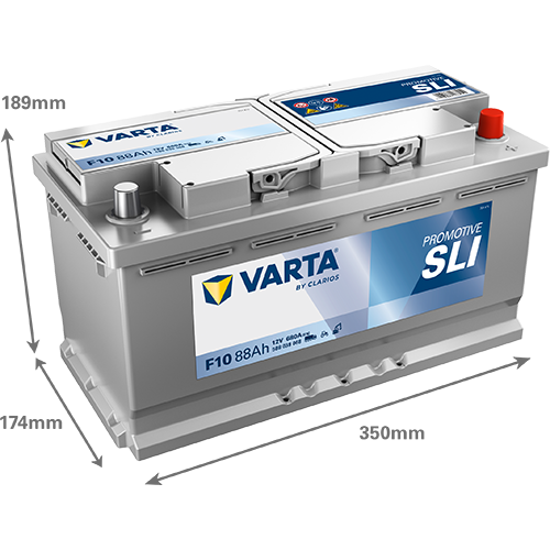 VARTA PROmotive HD F10 12V 88Ah 680 A/EN gef&uuml;llt