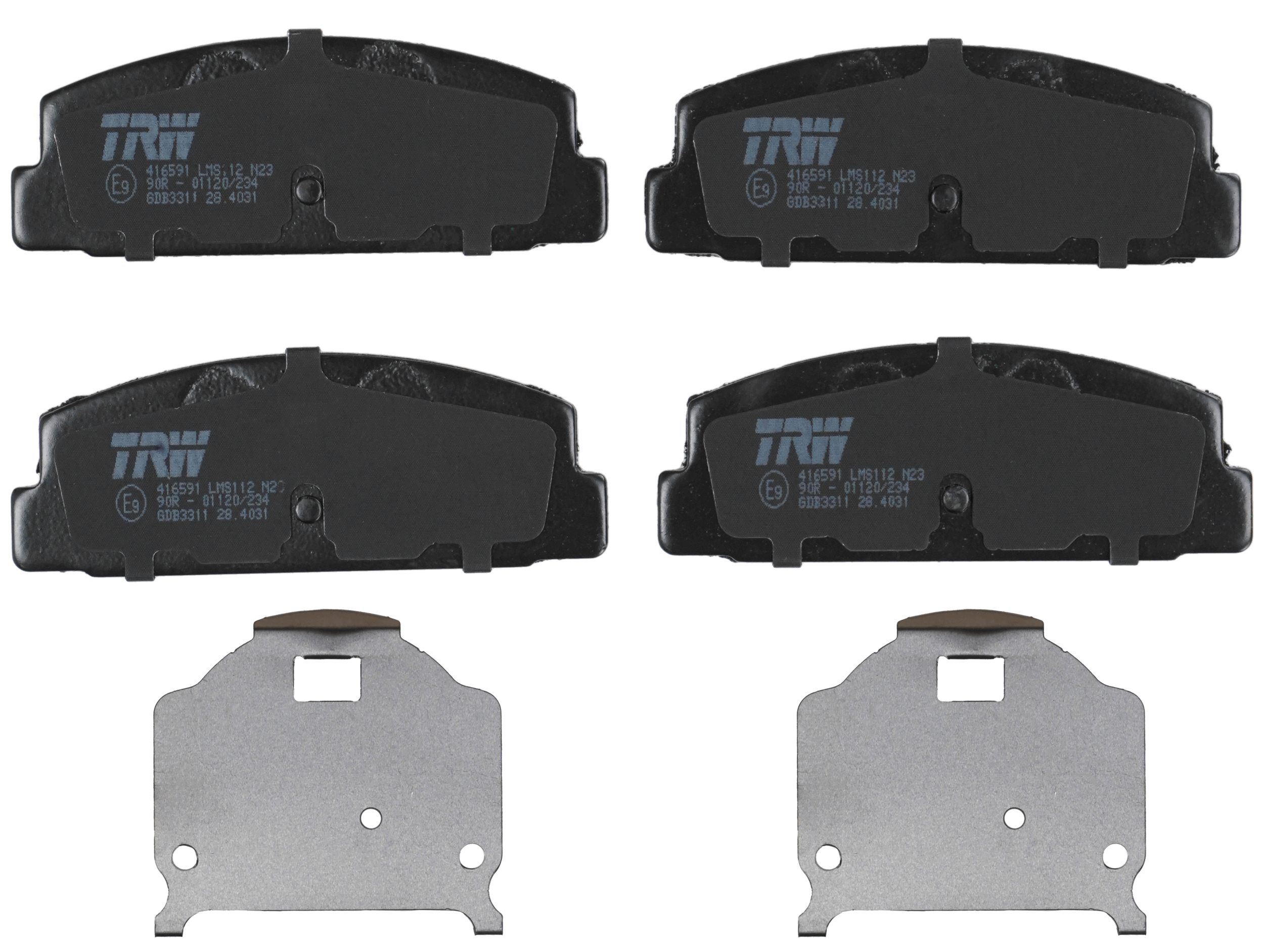 TRW DISC BRAKE PADS - TecDoc 2