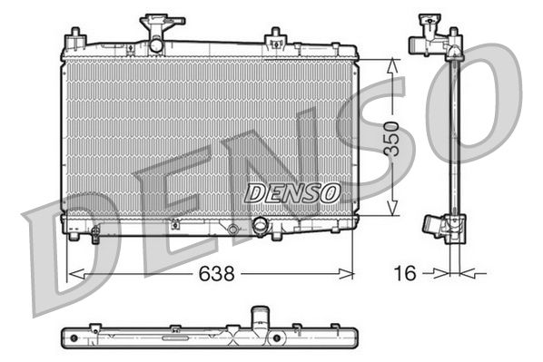 Radiator, engine cooling DRM50007