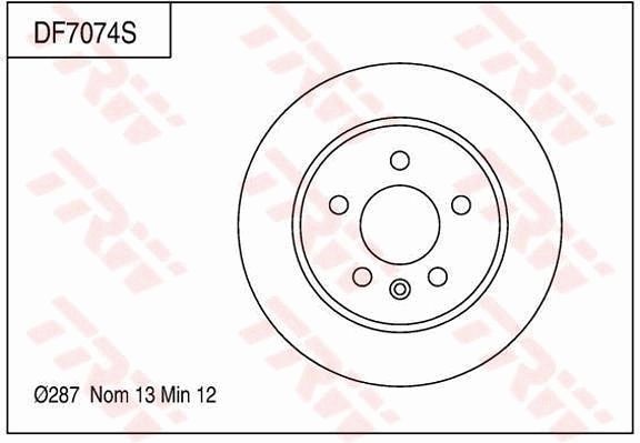 TRW BRAKE DISC - TecDoc Only