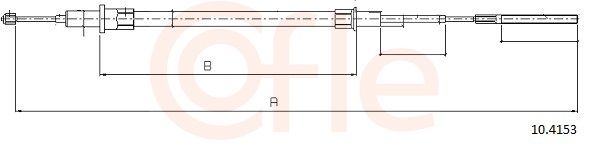 Cable Pull, parking brake 10.4153