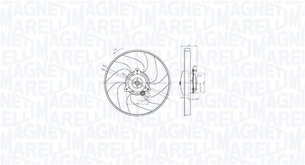 MAGNETI MARELLI 069422866010 - L&uuml;fter, Motork&uuml;hlung