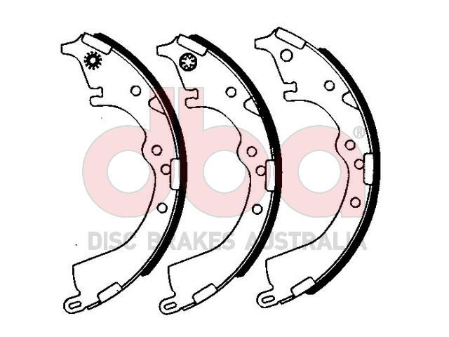 Street Series Brake Shoes [Toyota Hi-Lux/Tarago 254mm] - TecDoc Only
