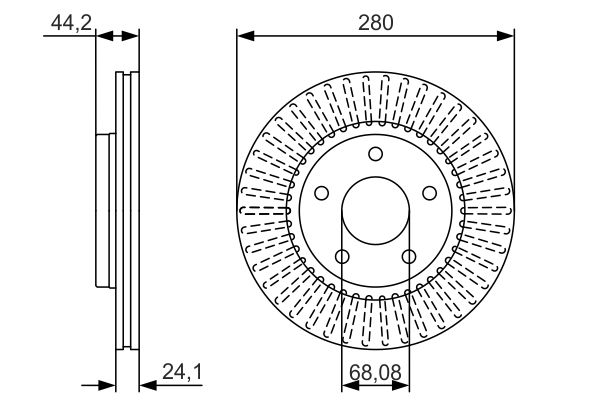 0 986 479 A19 BOSCH féktárcsa