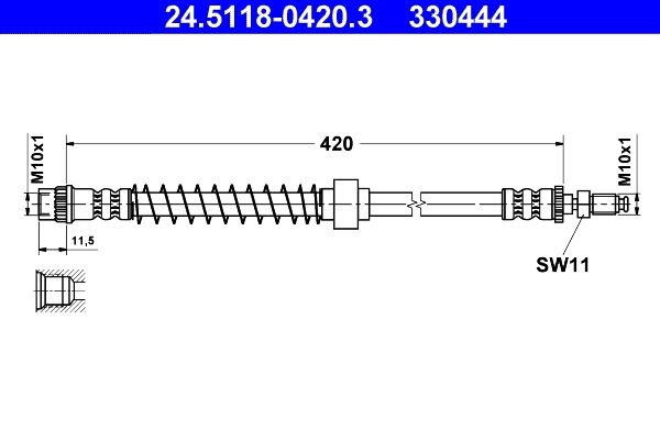 ATE 24.5118-0420.3 - Bremsschlauch