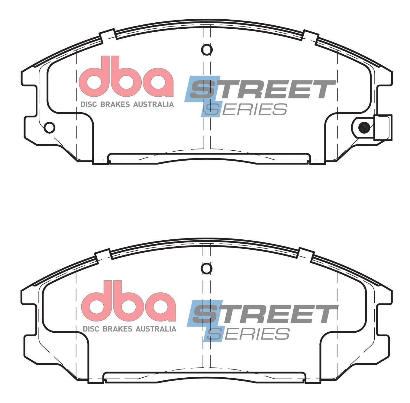 DBA SS STREET SERIES BRAKE PADS [ Hyundai/Kia & Ssangyong 2000-2014 F ] - TecDoc Only