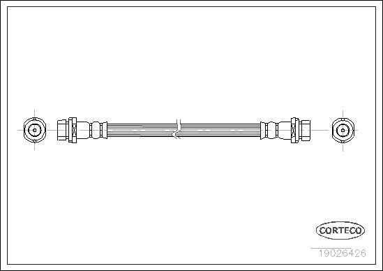 FLEXIBLE DE FREIN FORD MONDEO  0705