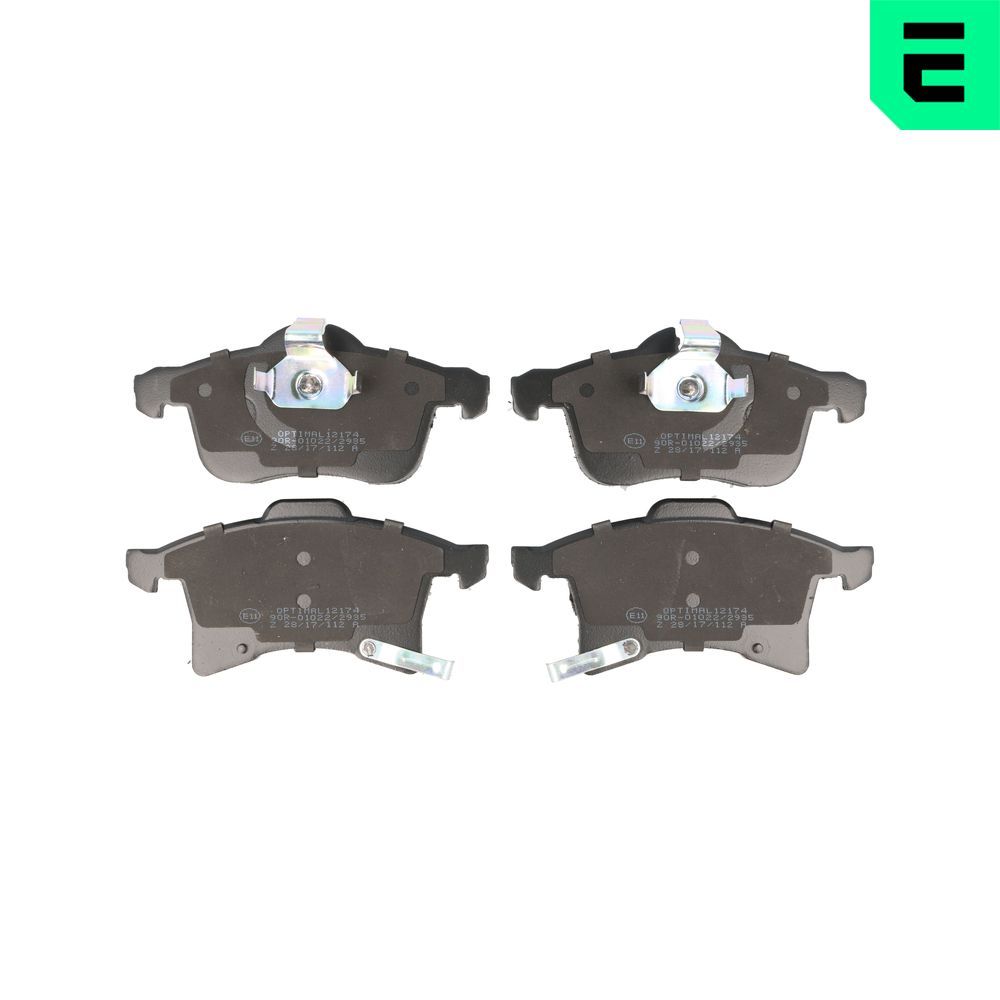 OPTIMAL BP-12174 - Bremsbelagsatz, Scheibenbremse