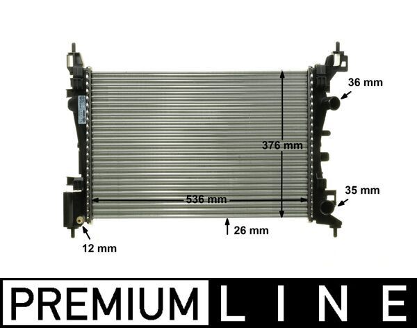 Radiador, refrigeración del motor