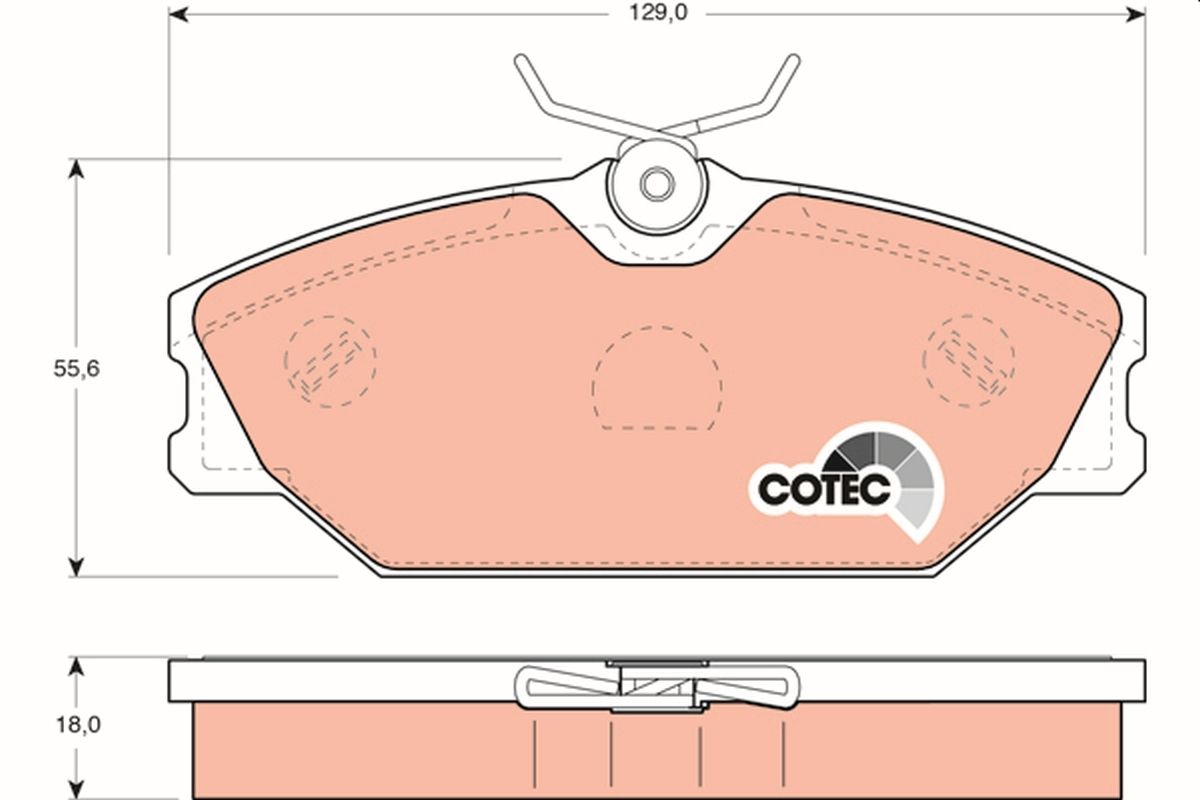 Brake Pad Set, disc brake GDB1405