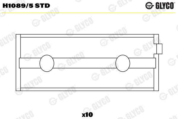 H1089/5 STD GLYCO főtengelycsapágy