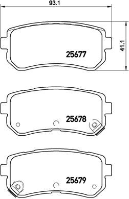 Brake Pad Set, disc brake P 30 068