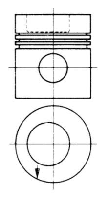 93750600 KOLBENSCHMIDT dugattyú