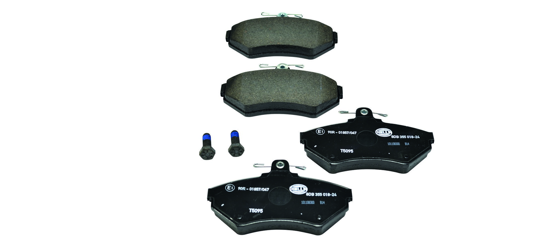 HELLA 8DB 355 018-241 - Bremsbelagsatz, Scheibenbremse