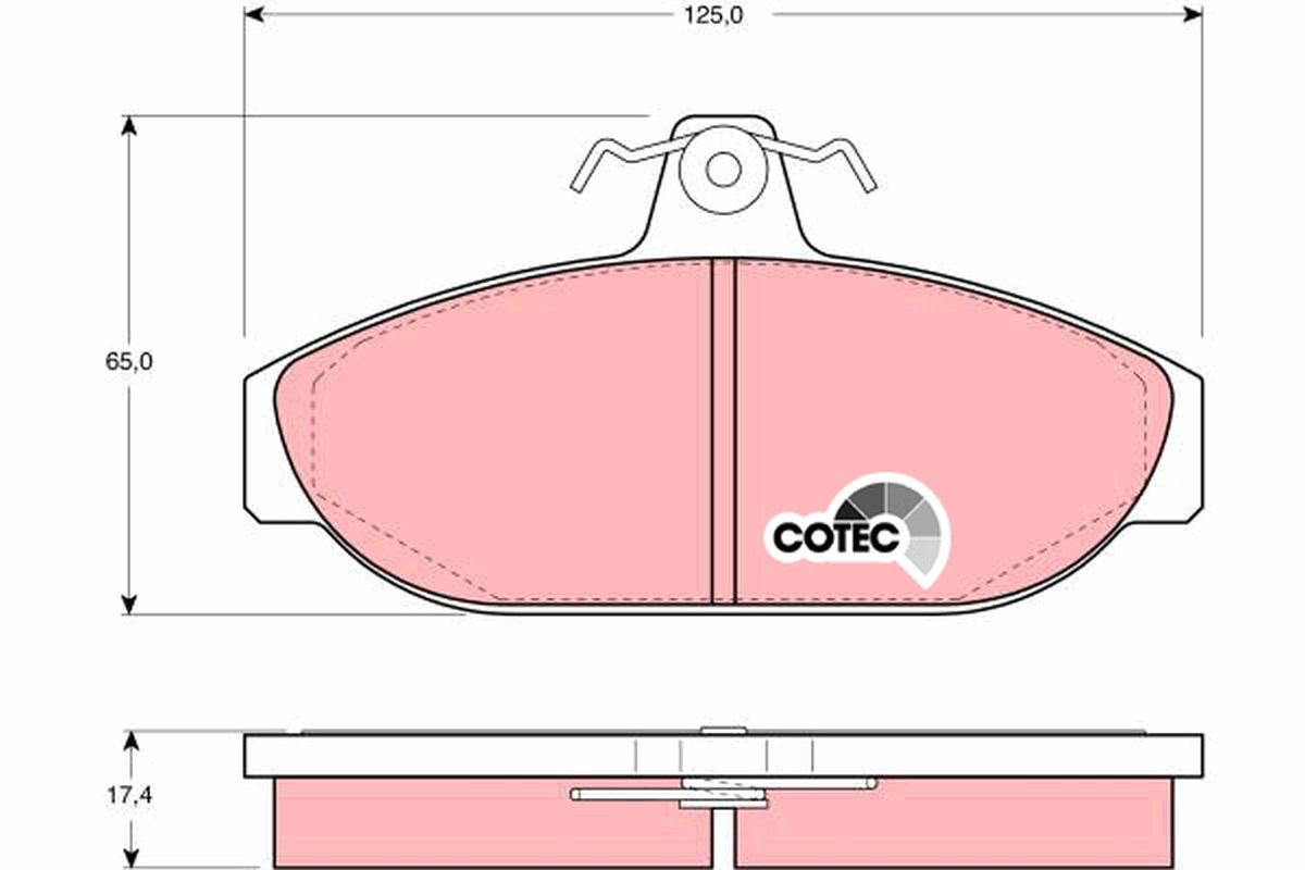 Brake Pad Set, disc brake GDB482