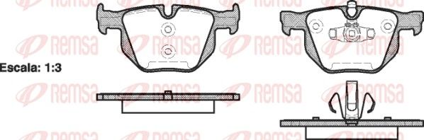 Premium Rear Brake Pad Set Premium Rear Brake Pad Set
