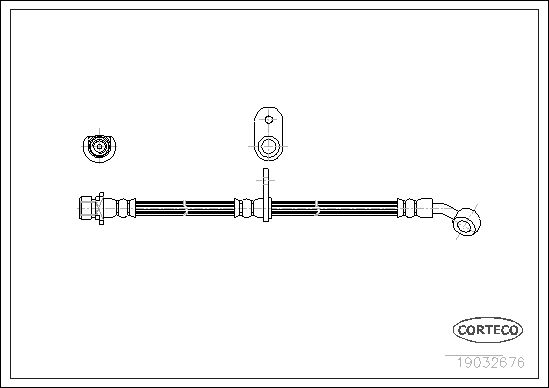 FLEXIBLE DE FREIN HONDA PRELUDE  0705