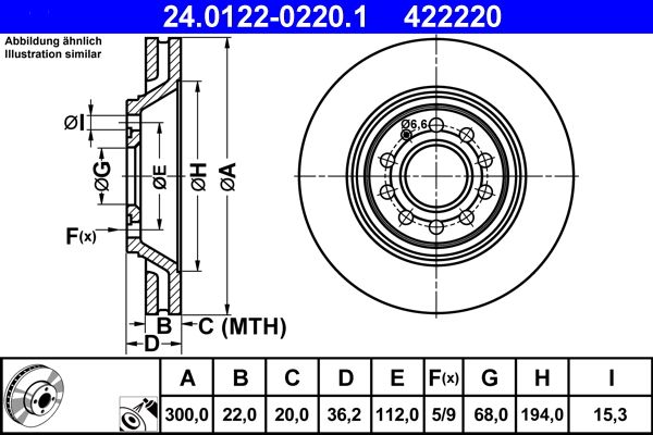 Brake Disc 24.0122-0220.1