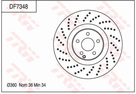TRW BRAKE DISC - TWIN PACK - TecDoc Only