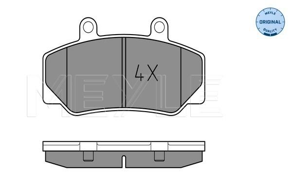 MEYLE 025 212 3316 Brake Pad Set, disc brake