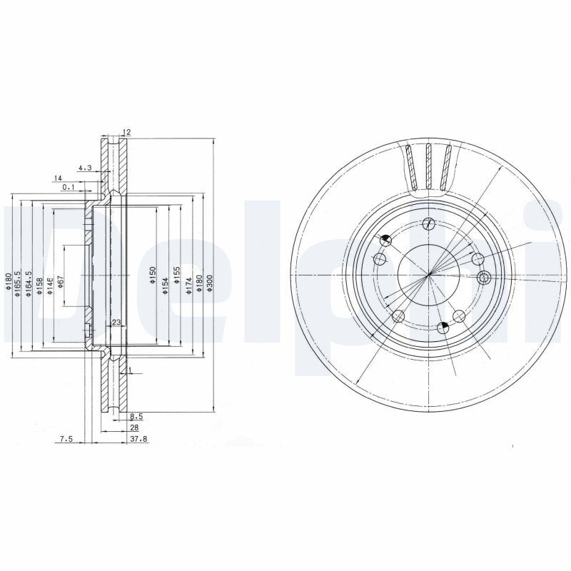 JEU DE 2 DISQUES DE FREIN  0702