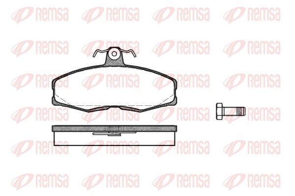 Brake Pad Set, disc brake 0154.00