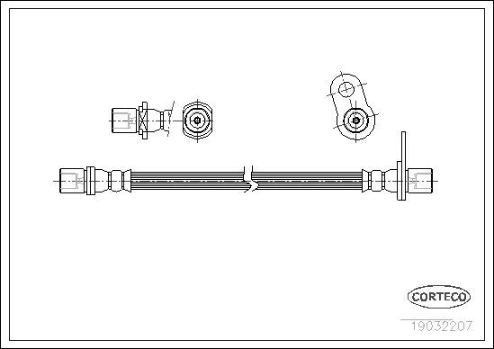 FLEXIBLE DE FREIN TOYOTA CARINA  0705