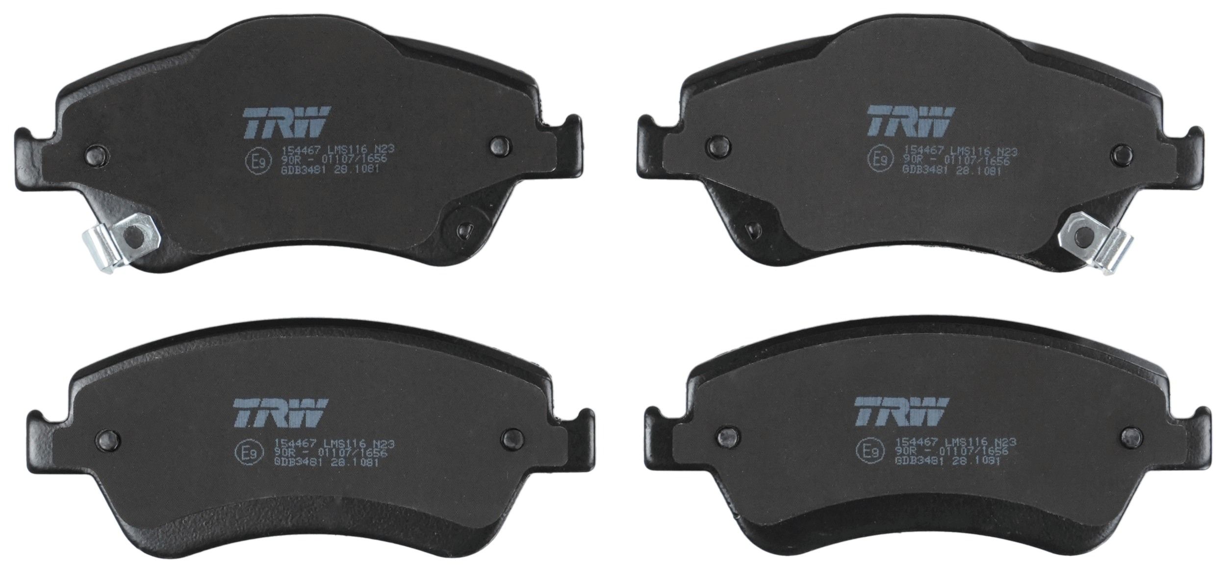 TRW DISC BRAKE PADS - TecDoc 2