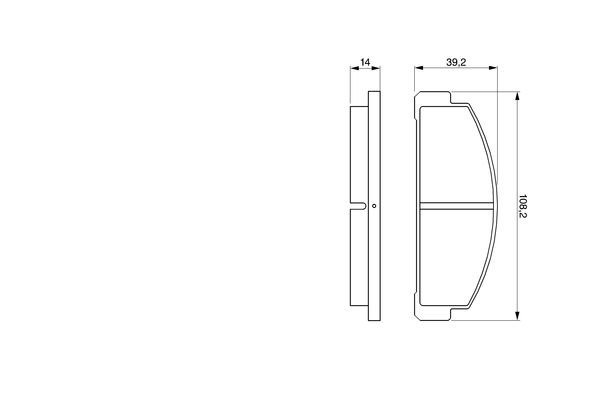 Bremsbelagsatz, Scheibenbremse