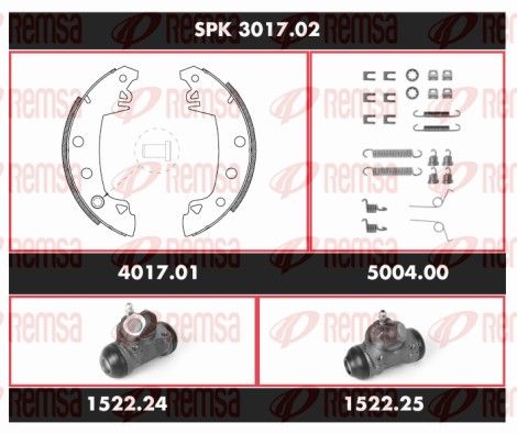 SPK 3017.02 REMSA Super Precision Kit Fék készlet, dobfék