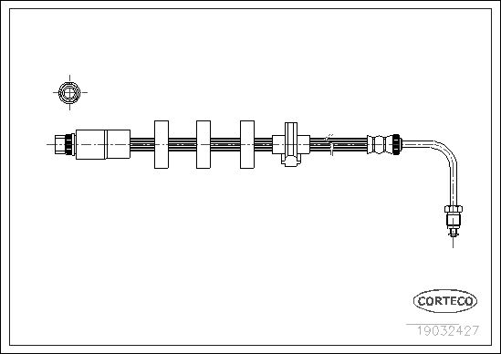 FLEXIBLE DE FREIN PEUGEOT 406  0705