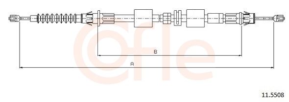 COFLE 11.5508 - Seilzug, Feststellbremse