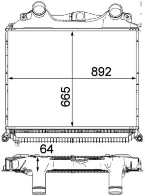 Radiador de aire de admisión
