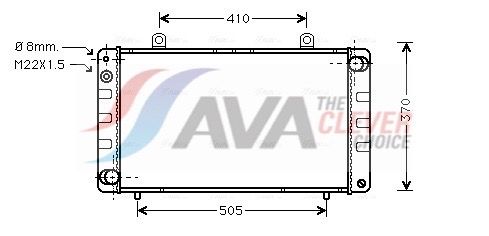AVA QUALITY COOLING SB2003 - K&uuml;hler, Motork&uuml;hlung