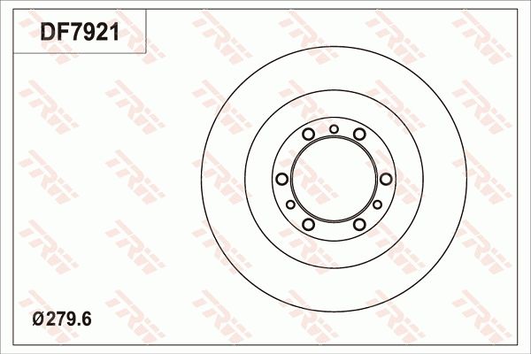 TRW BRAKE DISC - TecDoc Only